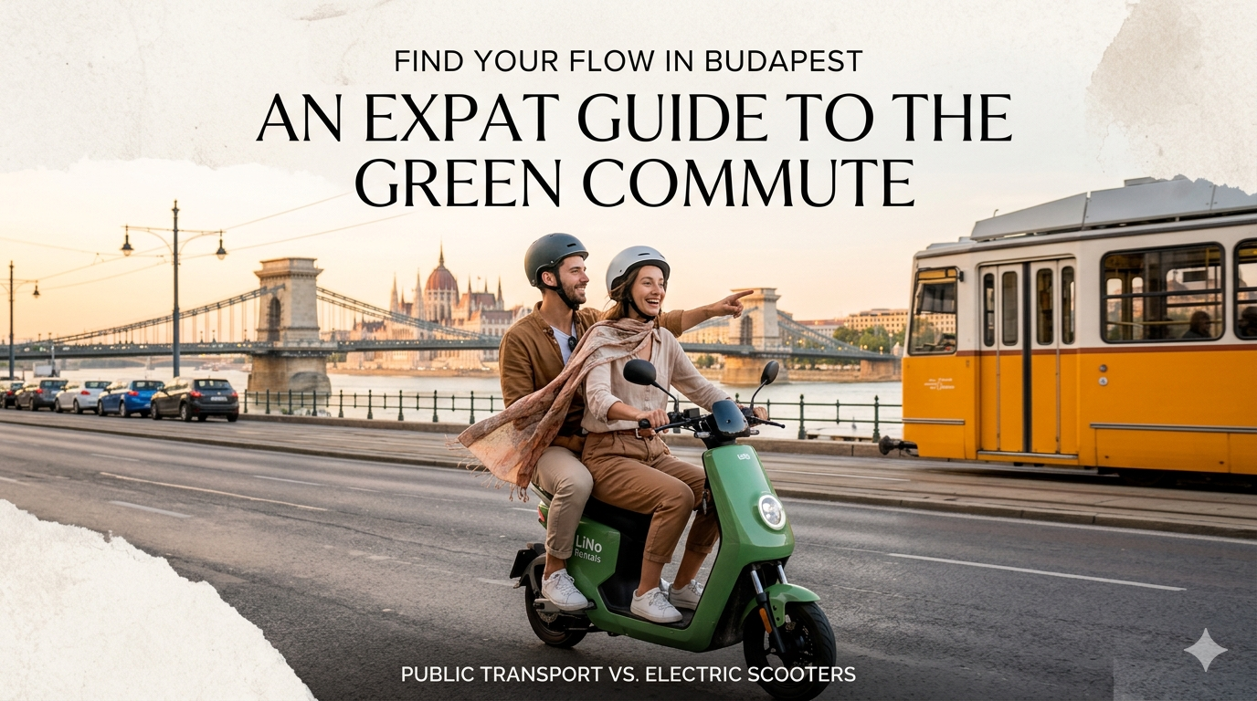 couple riding a bike by DUnav in Budapest